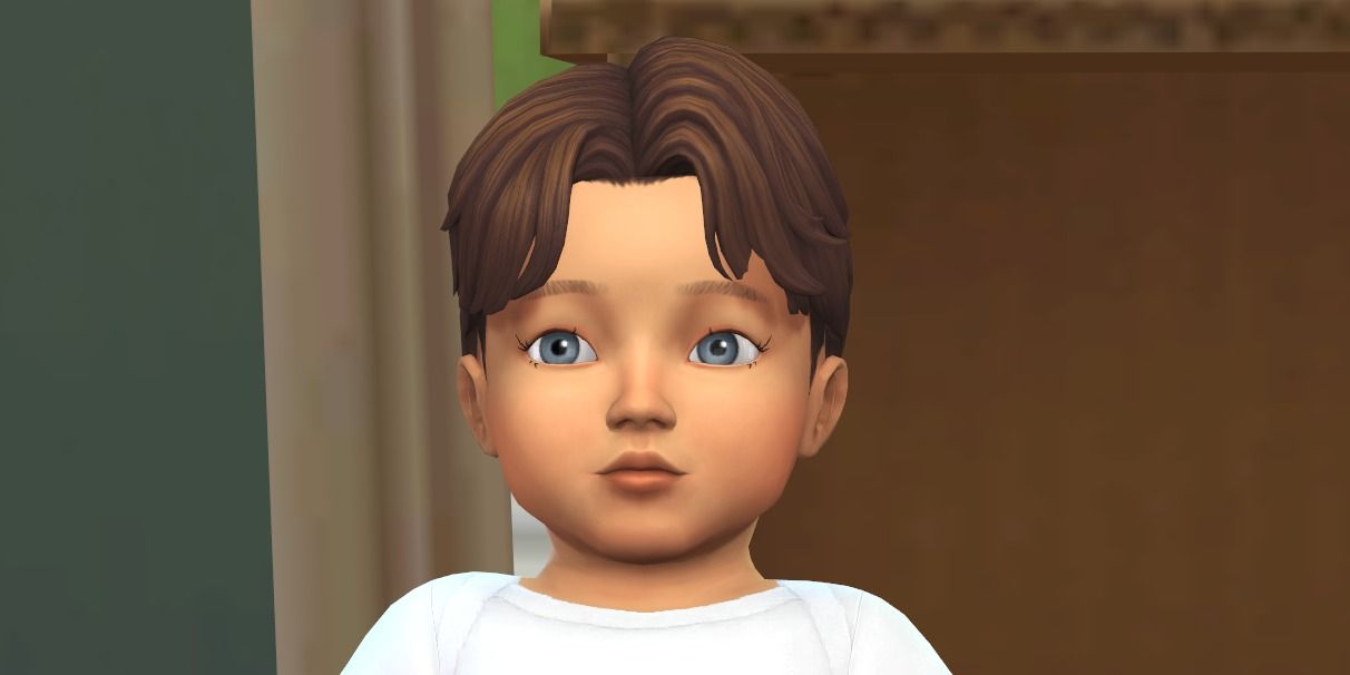 The Sims 4: David Hairstyle And Little Lashes By JellyPaws CC
