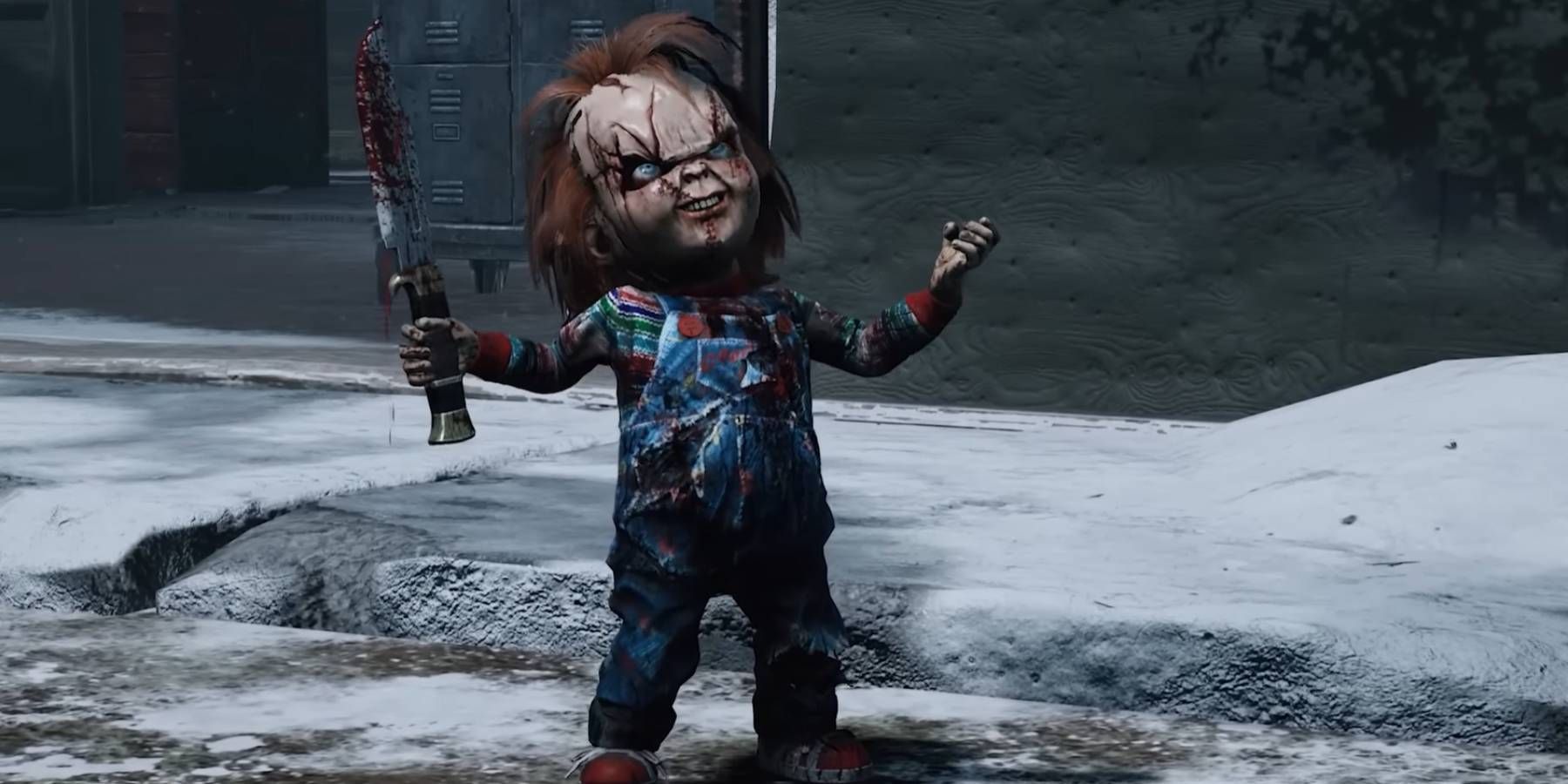 Chucky laughing in Dead by Daylight