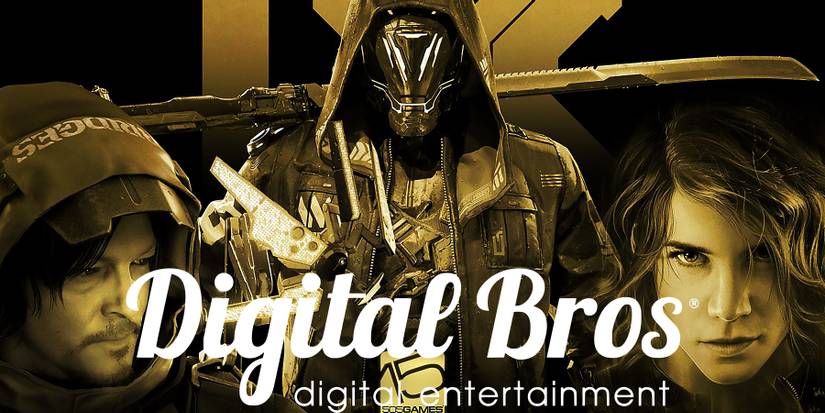 Digital Bros Digital Entertainment logo and Death Stranding Ghostrunner Control protagonists