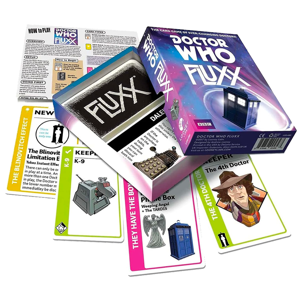 Doctor Who Games Fluxx Card Game