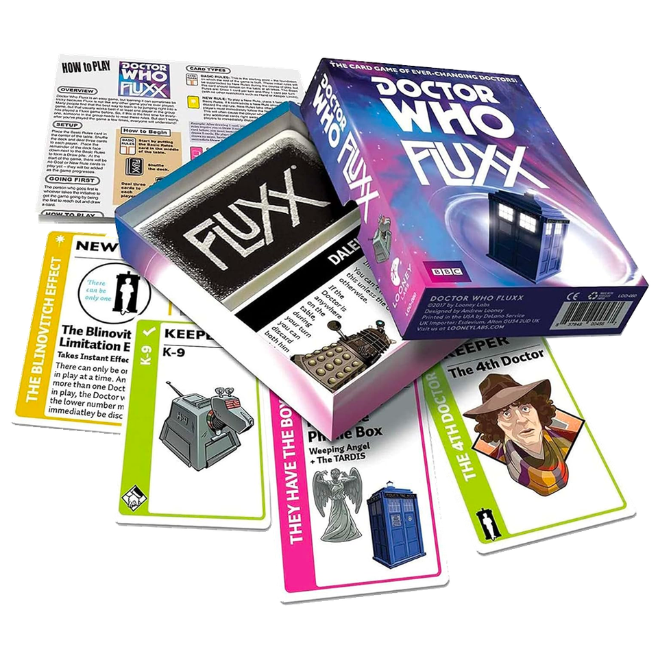 Doctor Who Games Fluxx Card Game