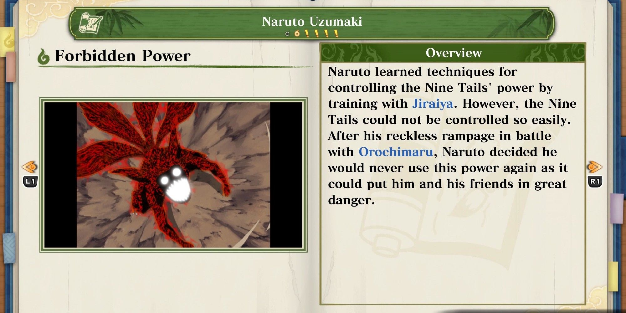 Naruto Uzumaki's entry in the encyclopedia