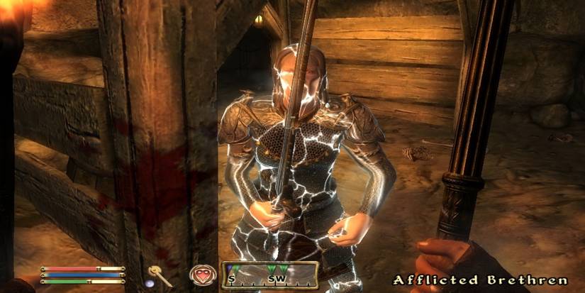 An electrocuted vampire called an Afflicted Bretheren in a mine