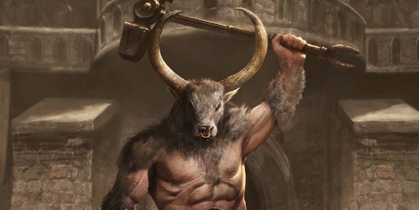Elder Scrolls Minotaur in the Arena
