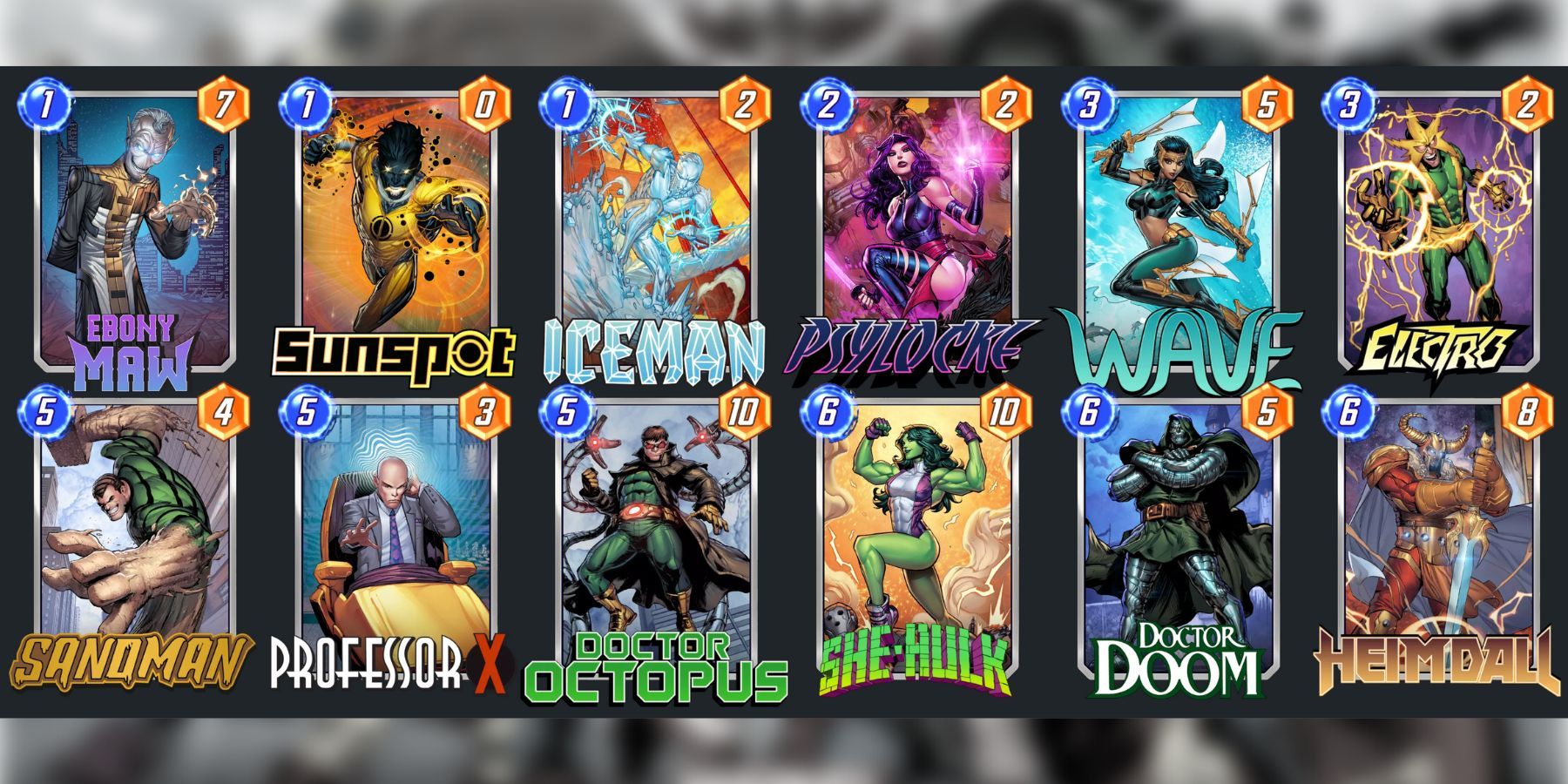 best cards for electro ramp deck in marvel snap.