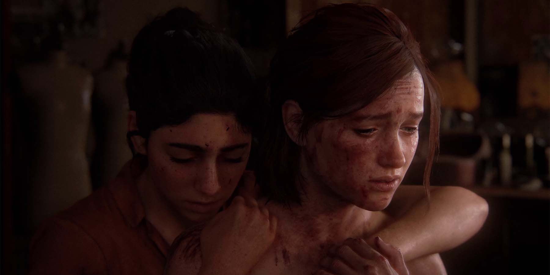 Ellie and Dina in The Last of Us Part 2 Remastered