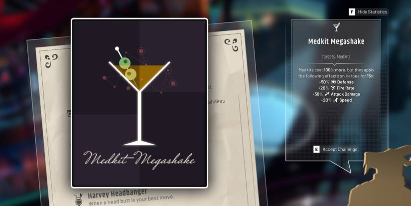 Endless Dungeon - Medkit Megashake Overview At Bar