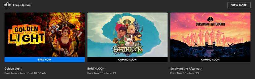 epic games store free games november 2023