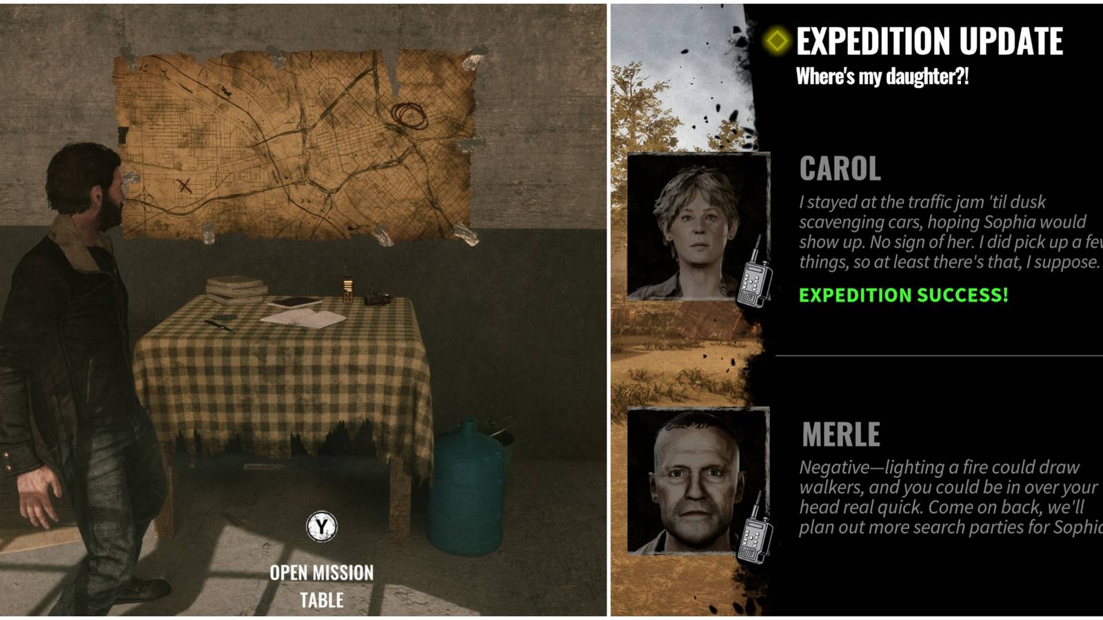 mission table start expedition