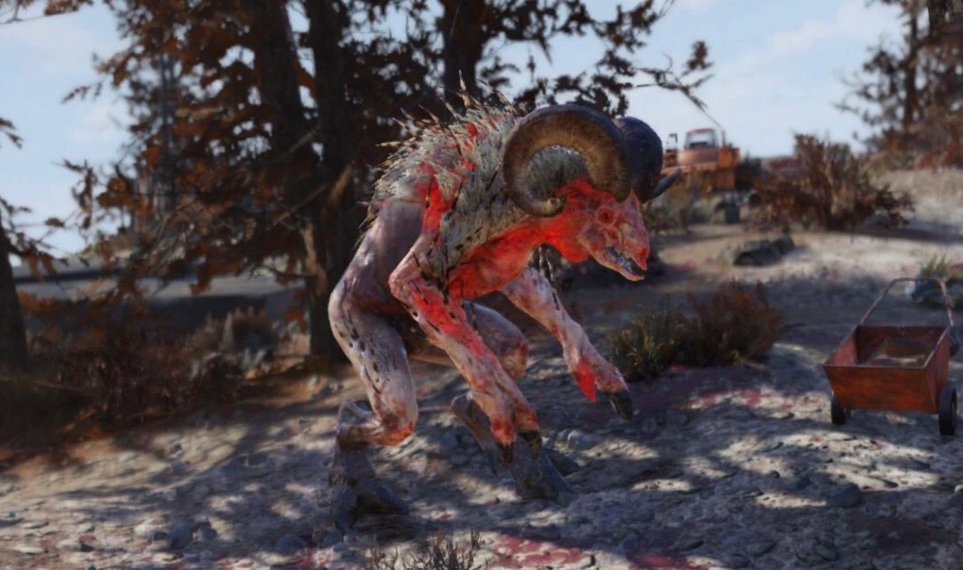 Fallout 76 Sheepsquatch cryptid