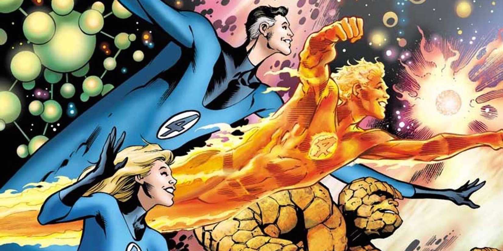 Artwork of the Fantastic Four from Marvel comics