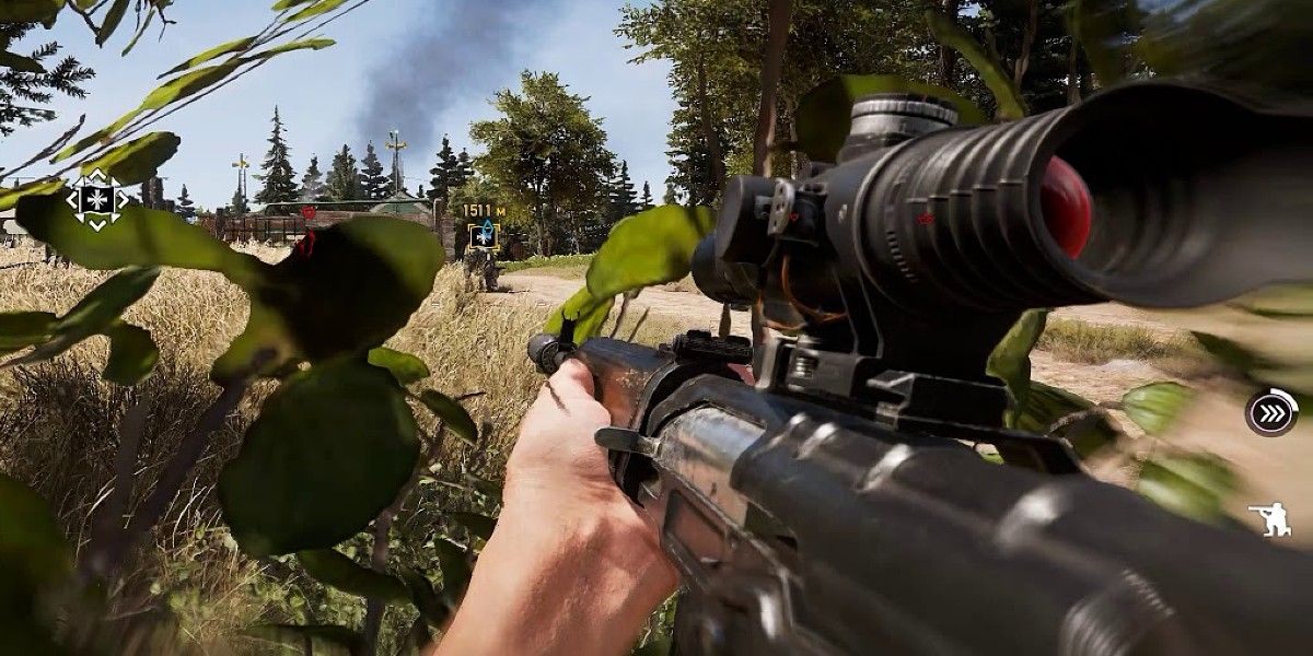 Far Cry 5 SVD Sniper creeping in bushes