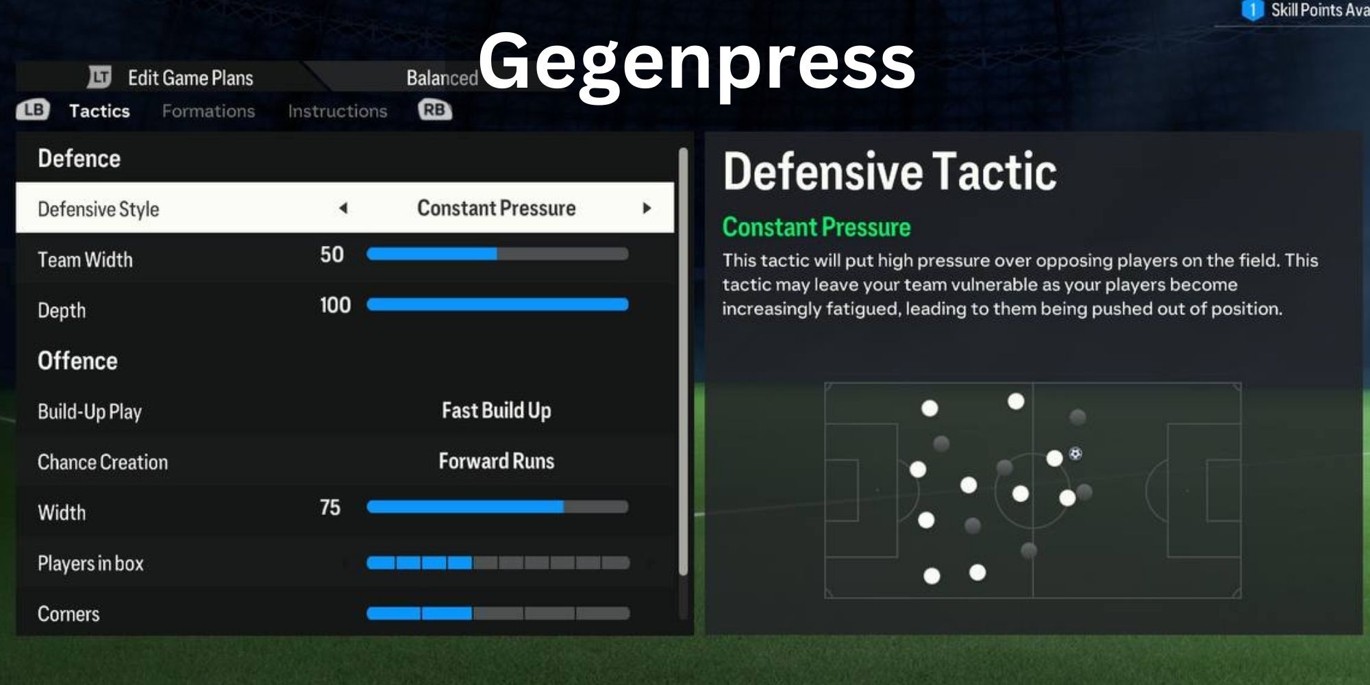 FC 24 Las mejores tácticas de clubes profesionales Gegenpress