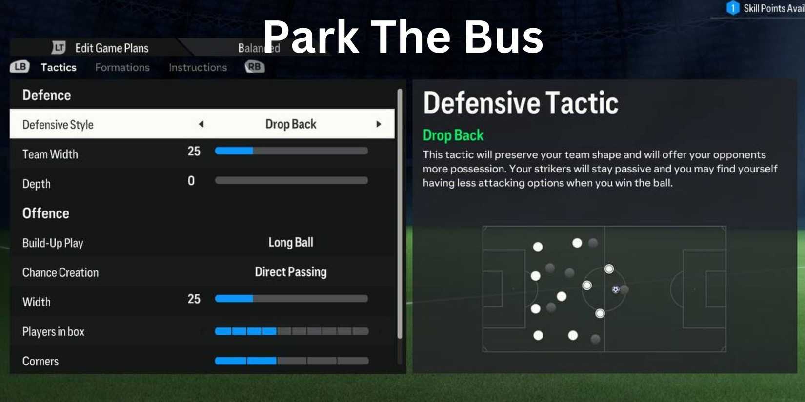 FC 24 Best Pro Clubs Tactics Park The Bus