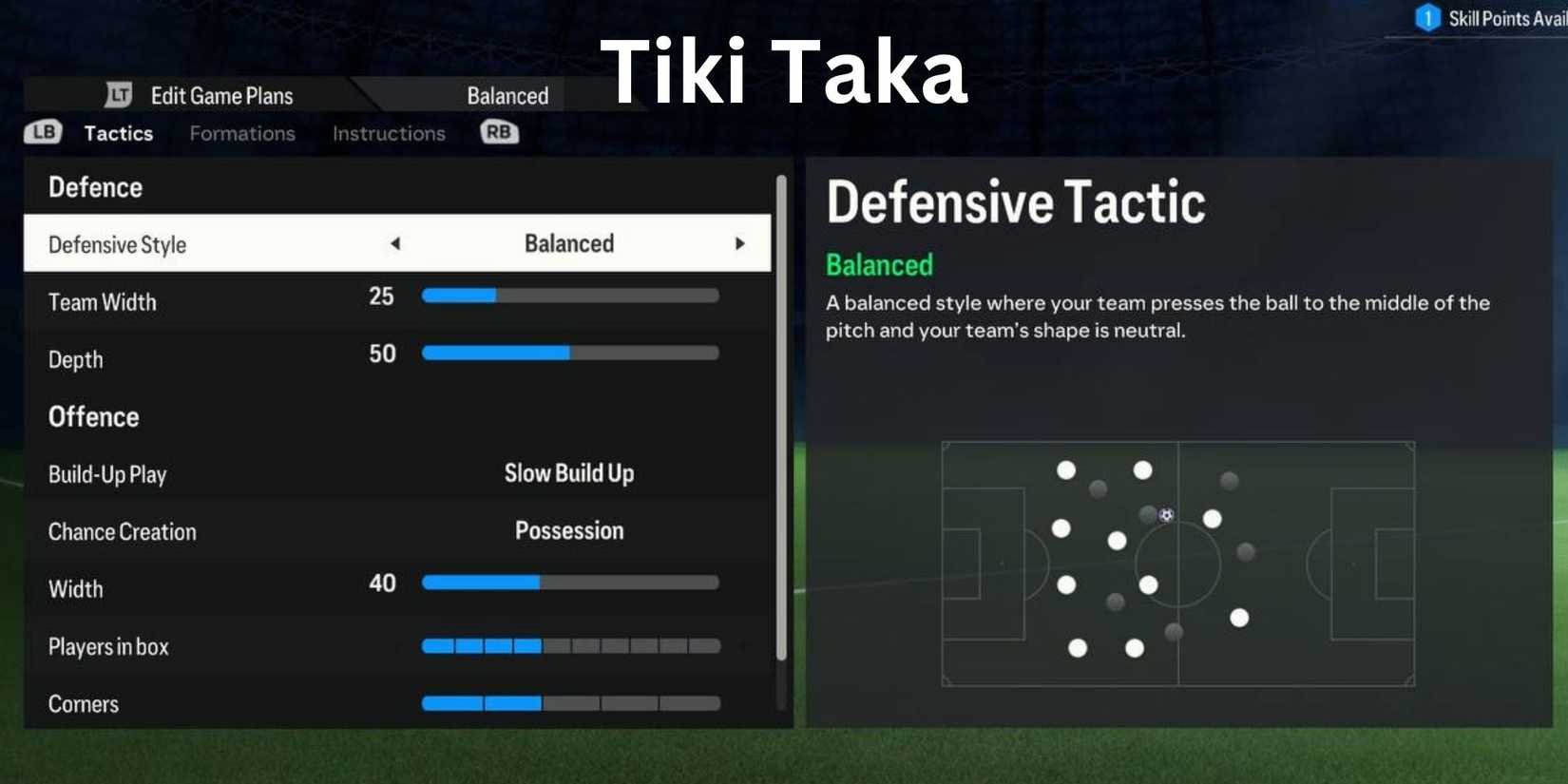 FC 24 Best Pro Clubs Tactics Tiki Taka