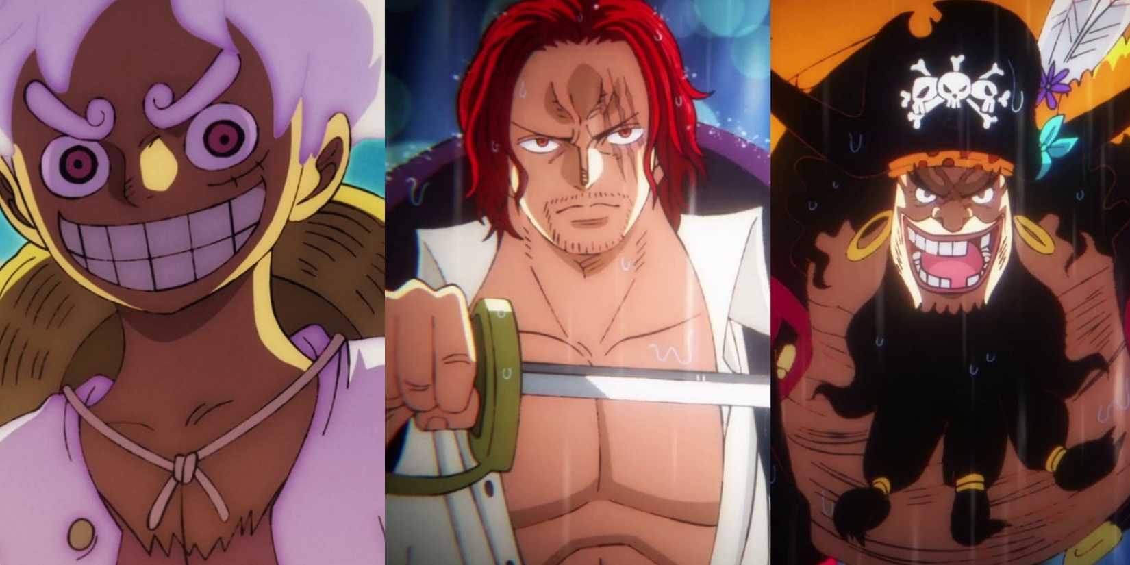 featured one piece characters stronger than admirals shanks luffy Blackbeard
