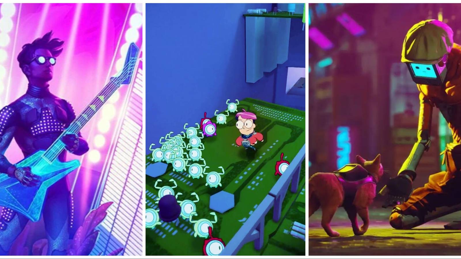 The Artful Escape, Tinykin, and Stray