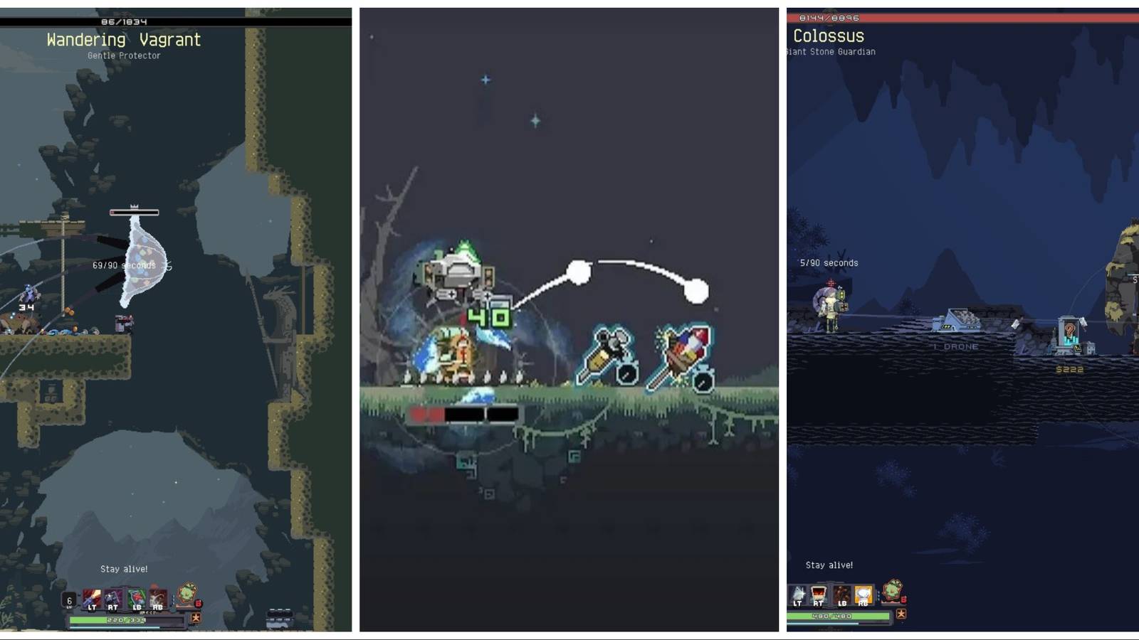 Enforcer, Drifter, and Chef using their Skills