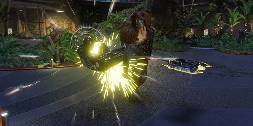 Fighting a boss in Marvel's Spider-Man 2