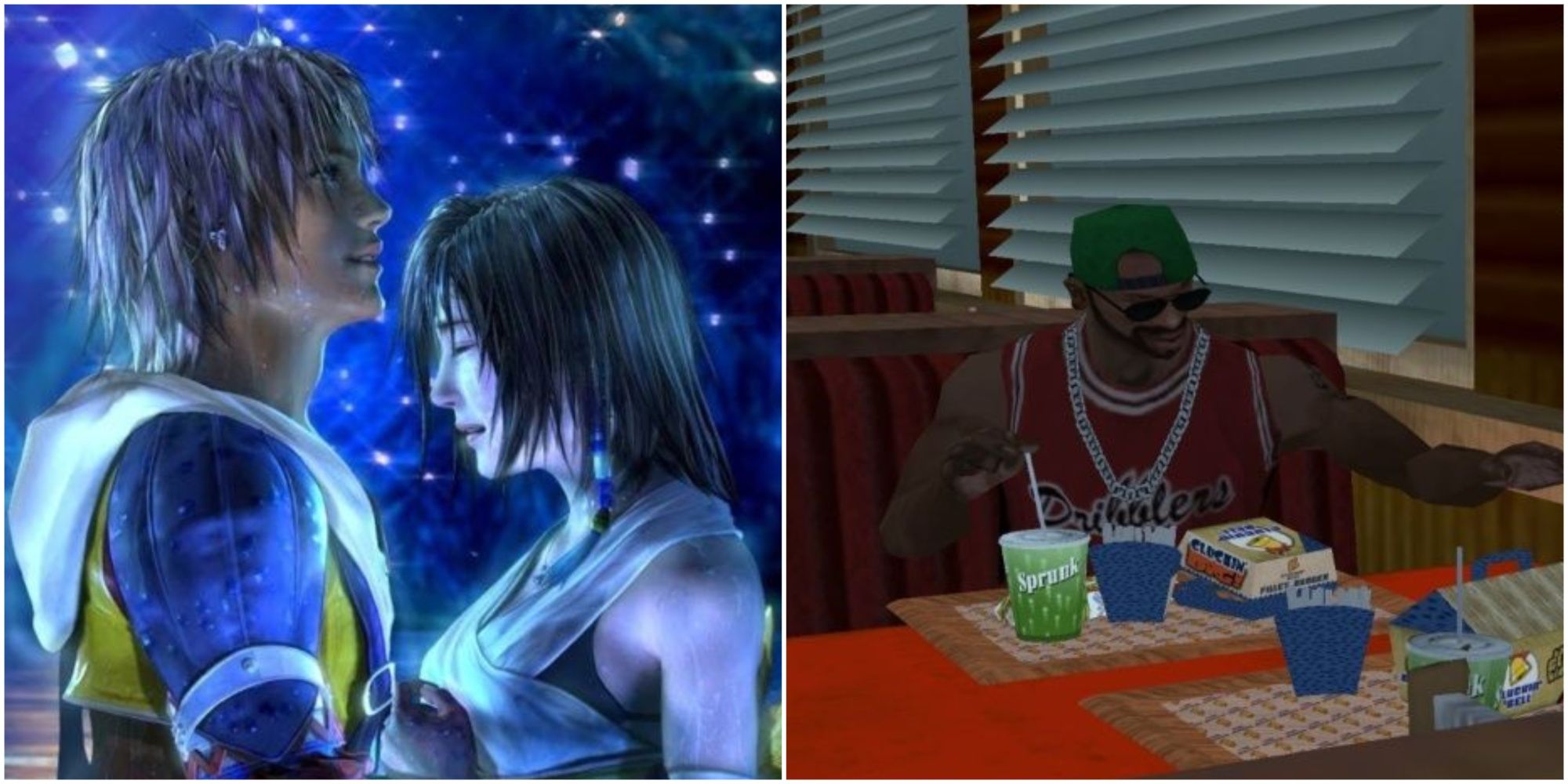 Final Fantasy 10 and Grand Theft Auto San Andreas
