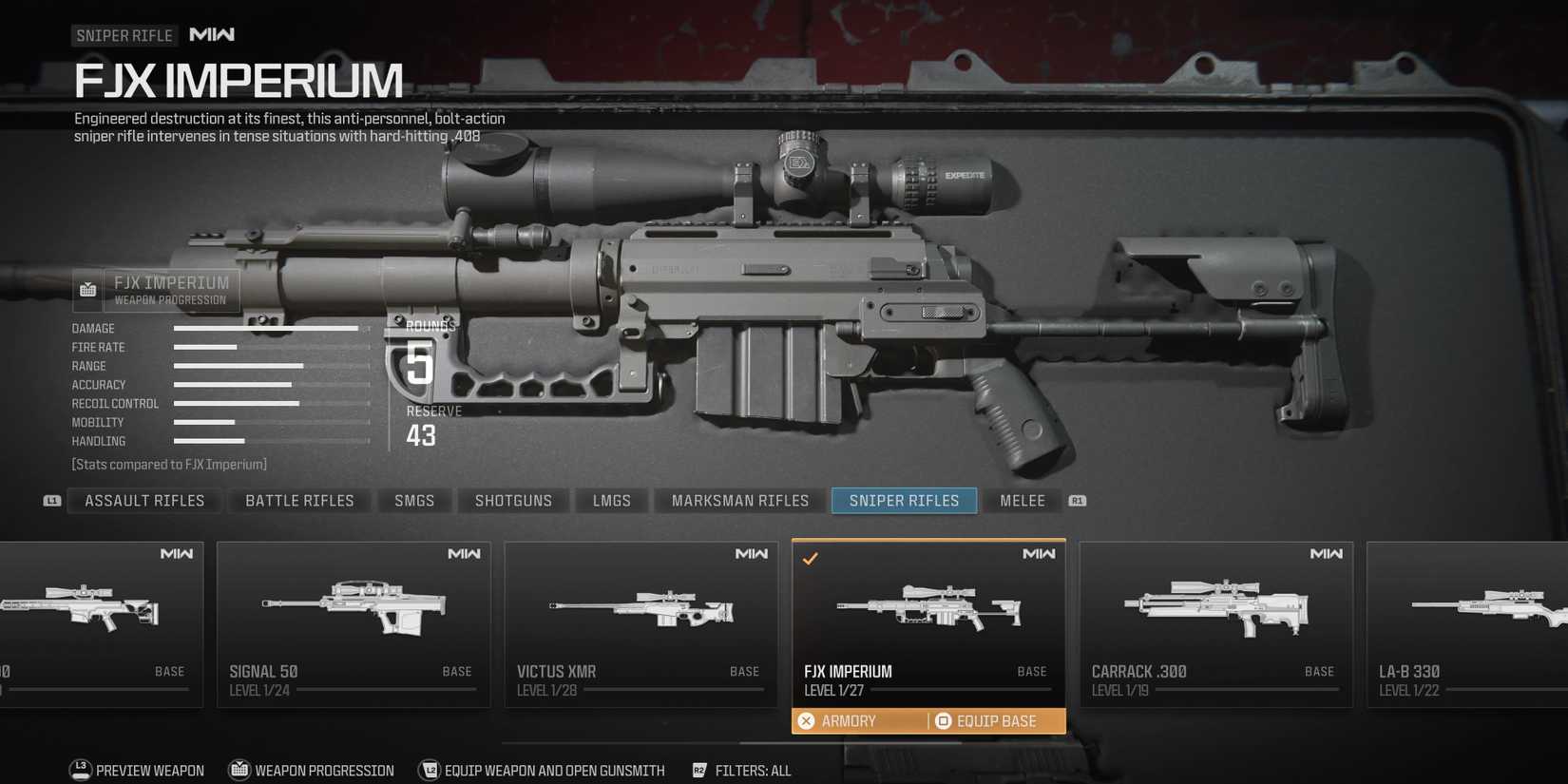fjx imperium sniper rifle