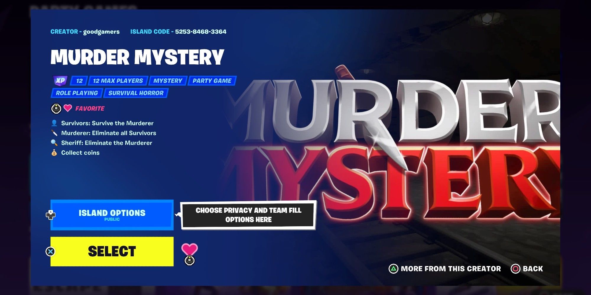 Murder Mystery map