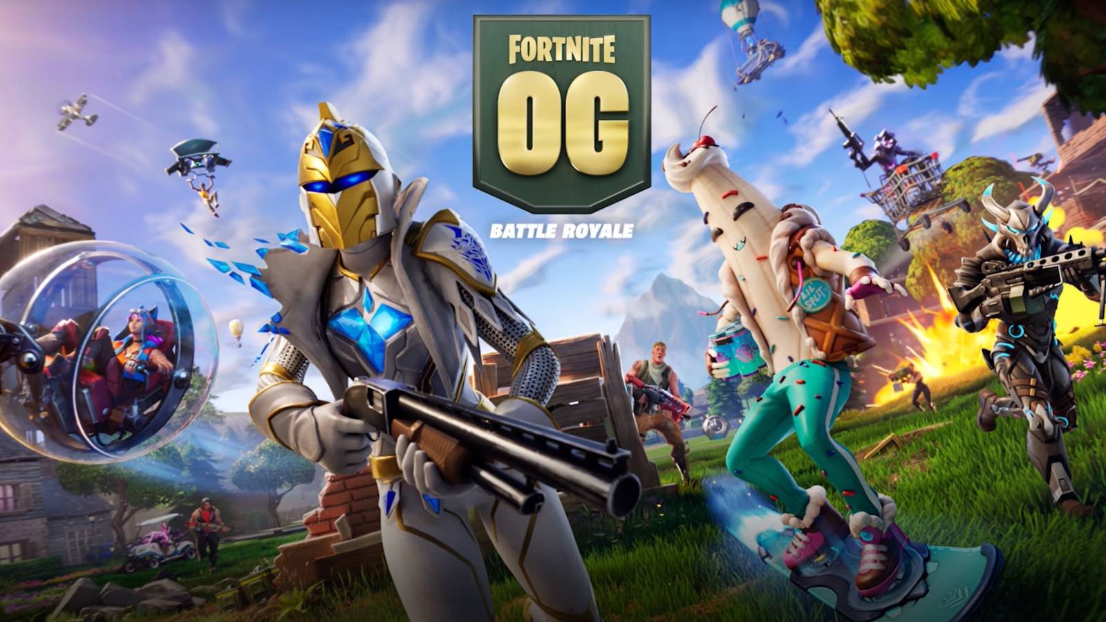fortnite og loading screen displaying annd battle pass skins