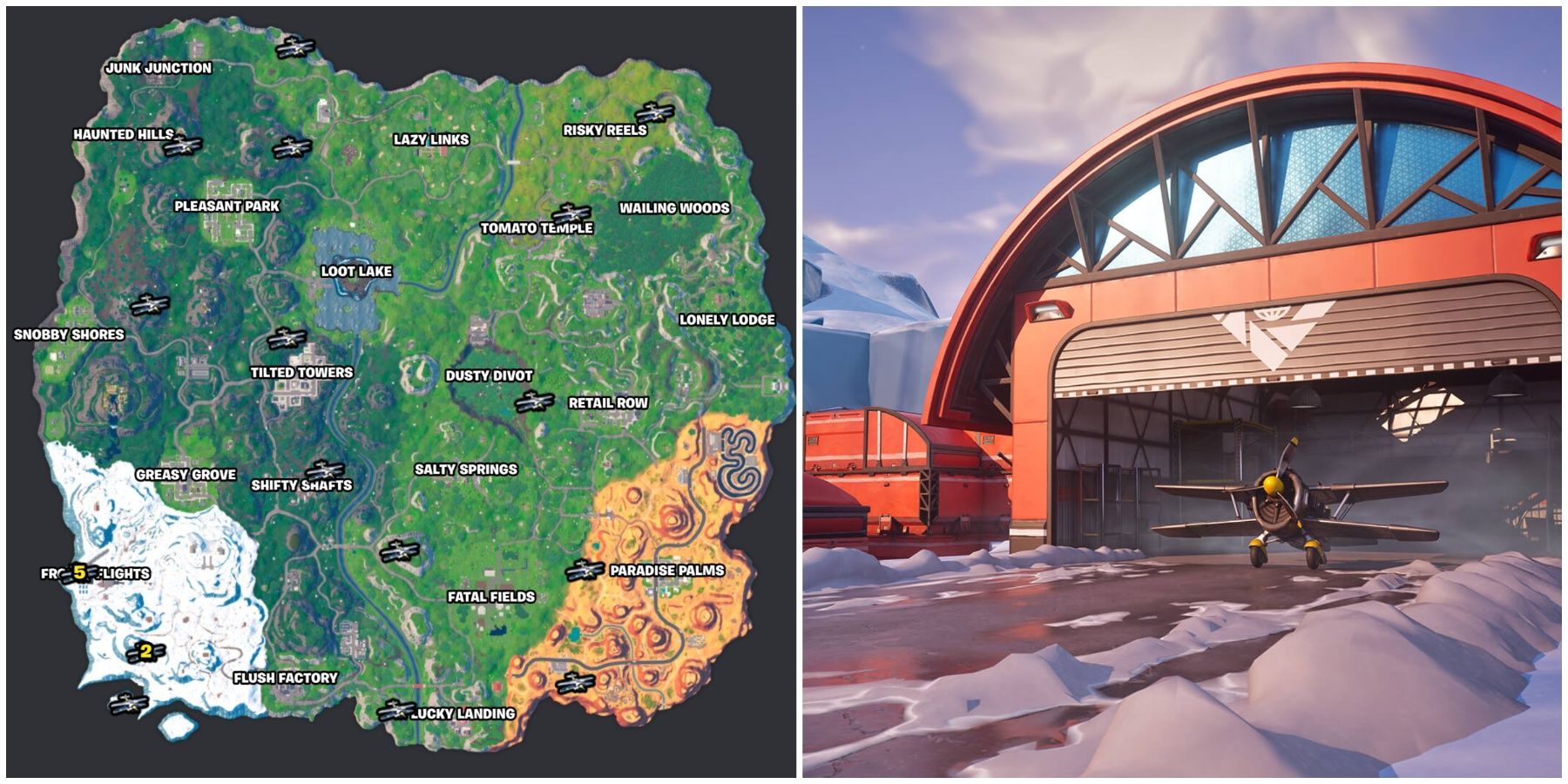aircraft spawn locations in fortnite og