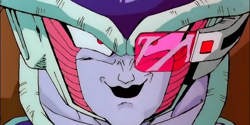 Frieza with a scouter in Dragon Ball Z