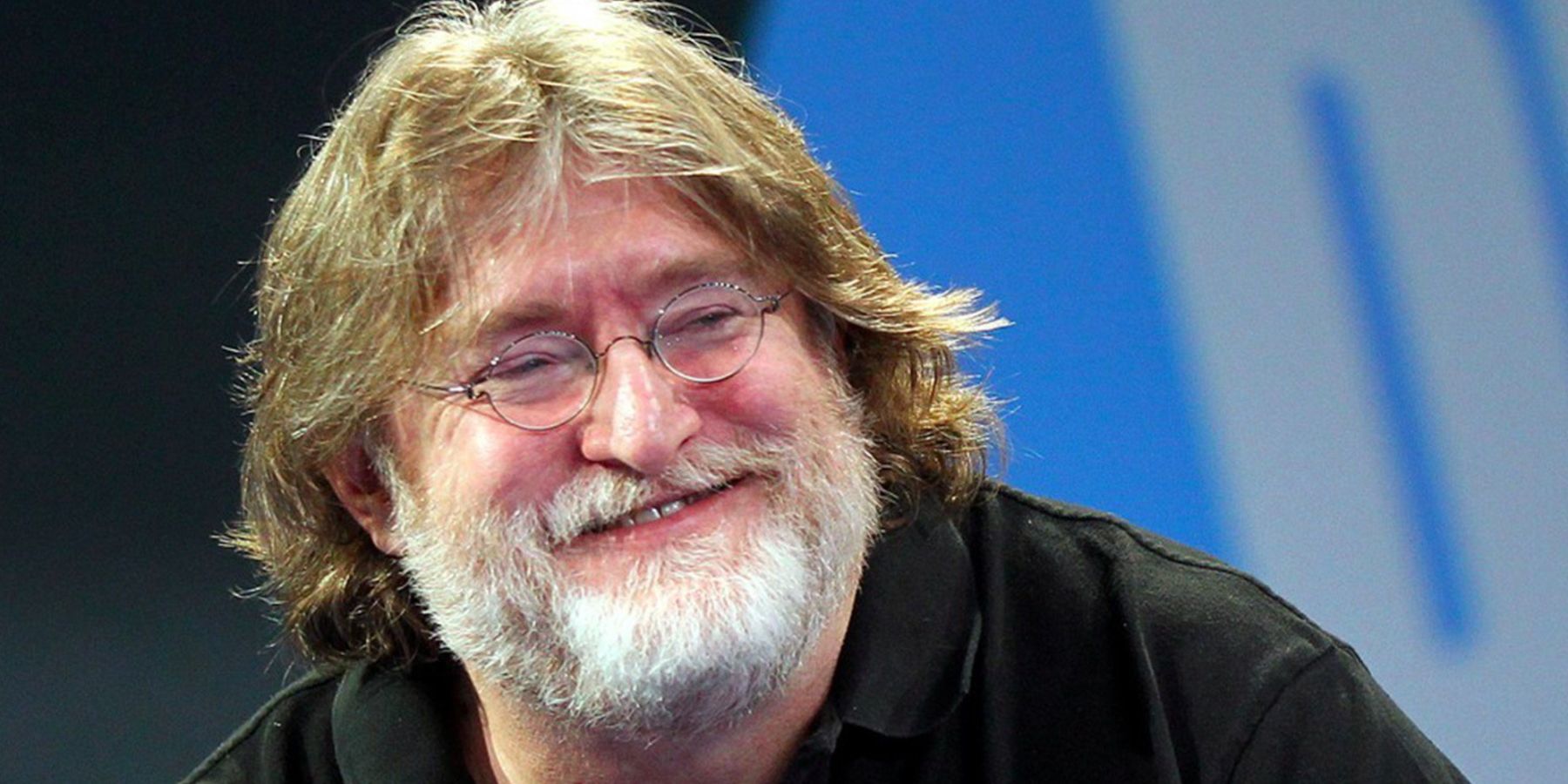 Portrait of American video game developer Gabe Newell, photographed in  2023