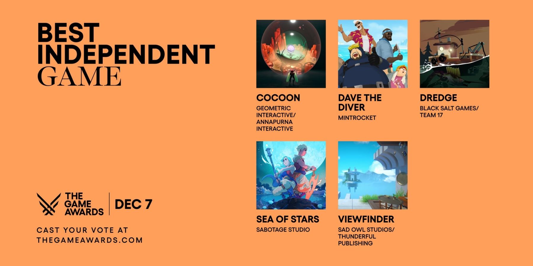 The Game Awards 2022 - Most impressive indie game announcements of the show