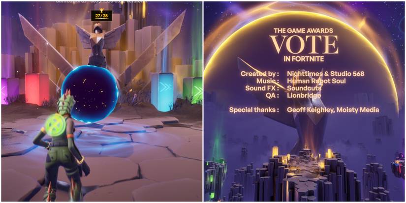 completing the game awards level in fortnite