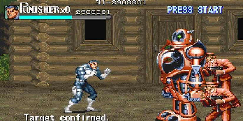 Gameplay in The Punisher 1993 game