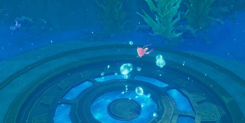 Chassanion floats below the tower in Genshin Impact