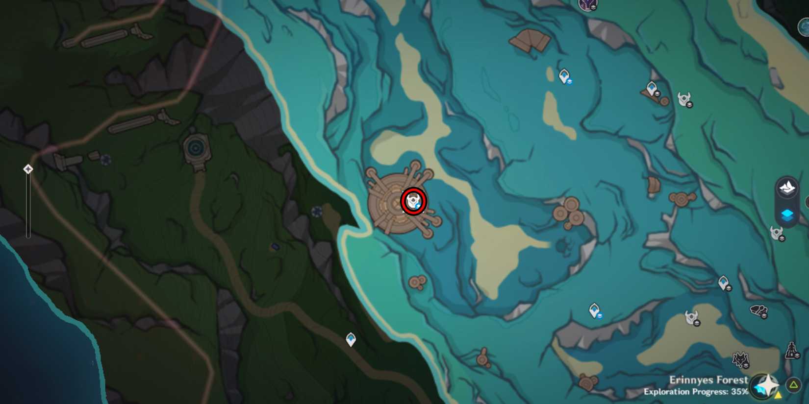 genshin impact fontaine radiant spincrystal location 13