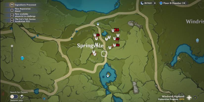 genshin impact philanemo mushrooms locations in springvale