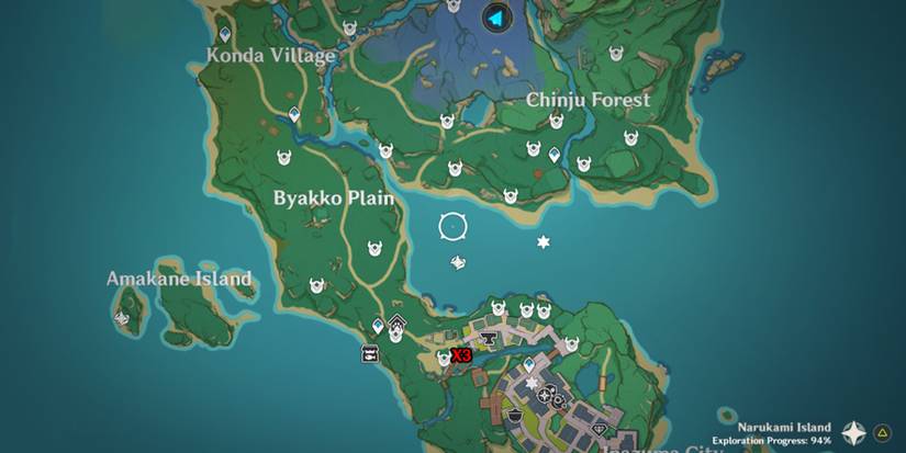 genshin impact sakura bloom location narukami island 2