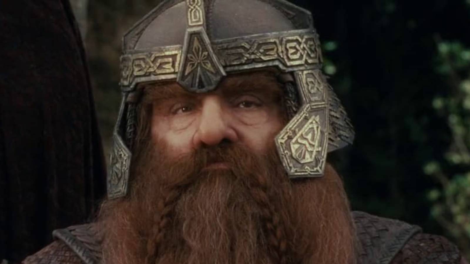 Gimli's Wearing The Helmet Given By Groin, His Father