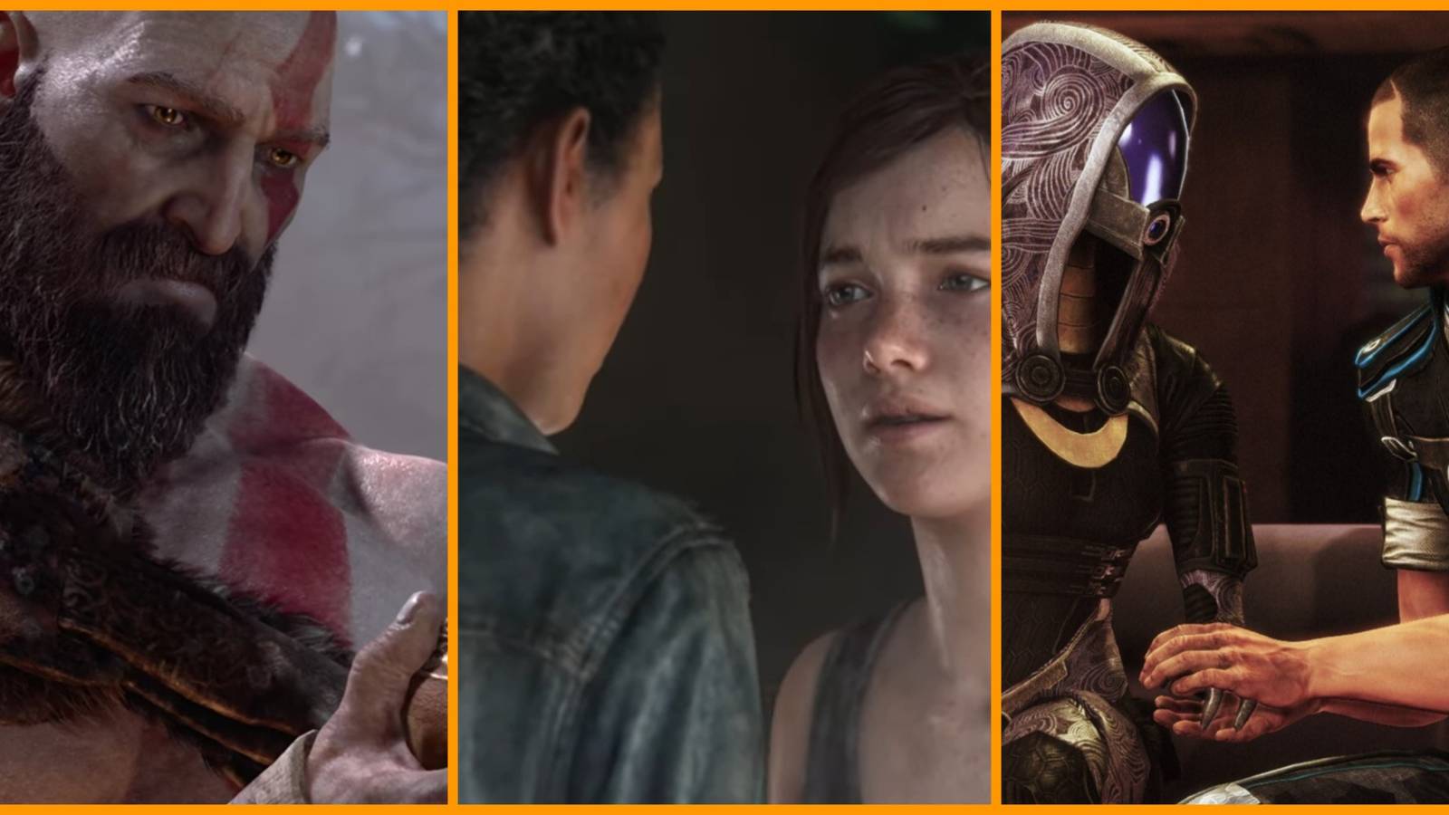 God of War, Last of Us, Mass Effect