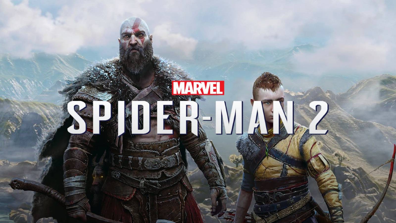God of War Ragnarok with Spider-Man logo