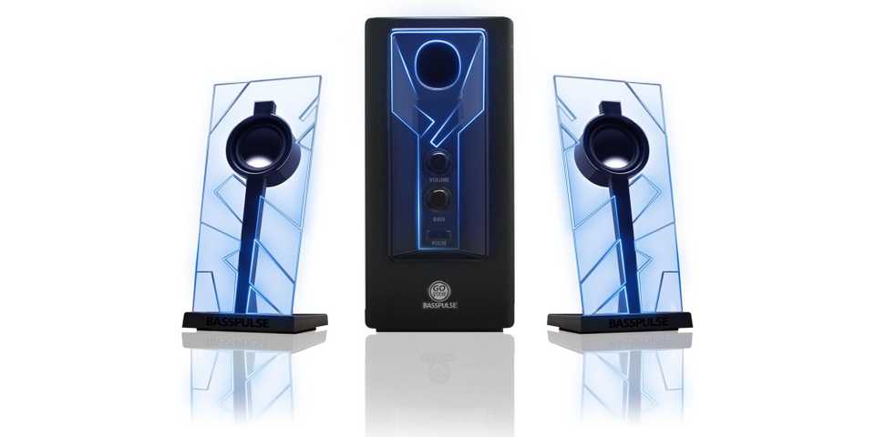 GOgroove BassPULSE 2.1 Computer Speakers