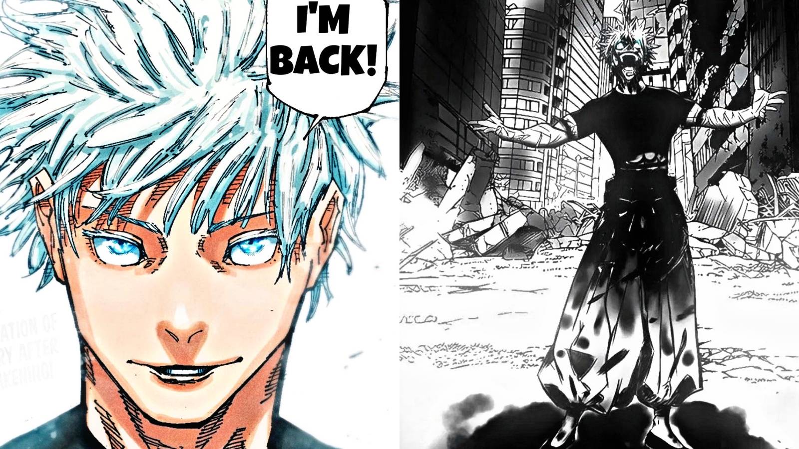 Gojo satoru return jujutsu kaisen jjk