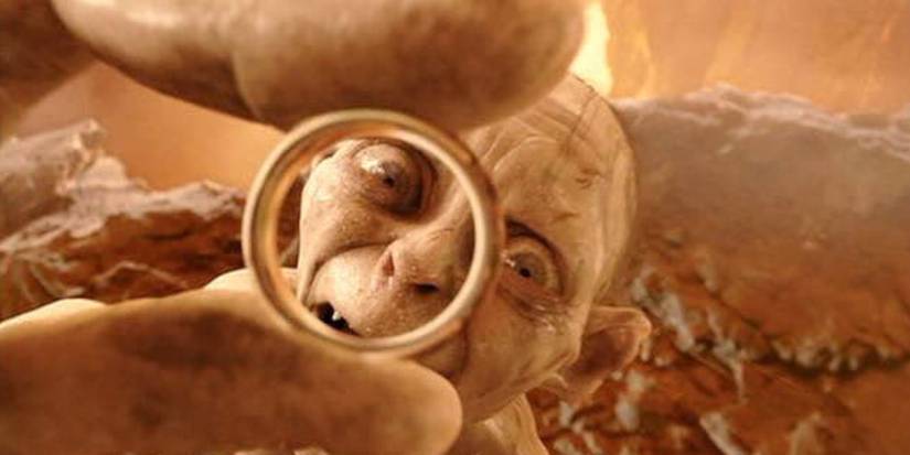 Gollum's death in The Lord of the Rings