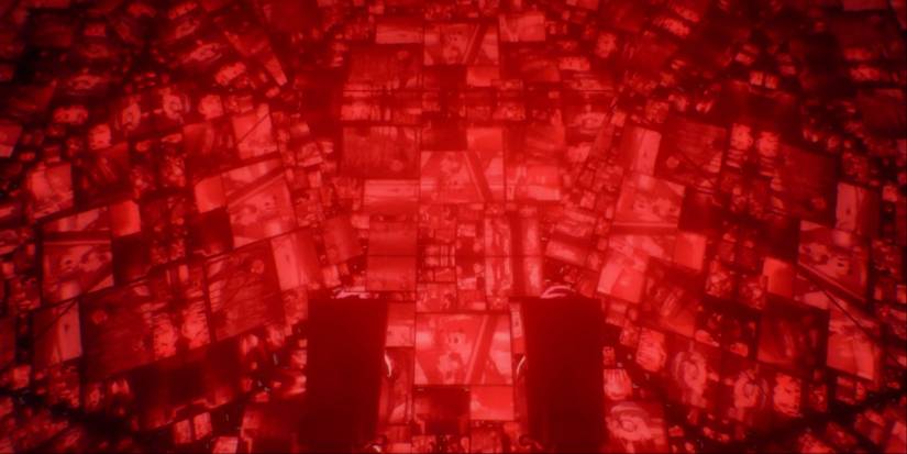 Gordon and Julie watching monitors in Scott Pilgrim Takes Off