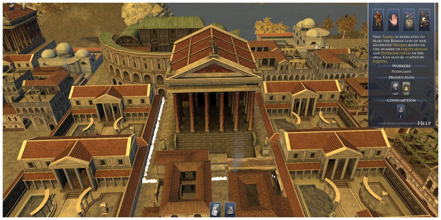 Part of a city in Grand Ages Rome