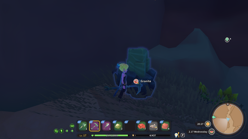 A large chunk of Granite in My Time At Sandrock