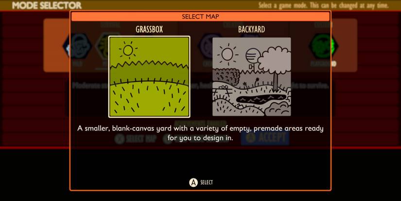 map selecting grounded playgrounds