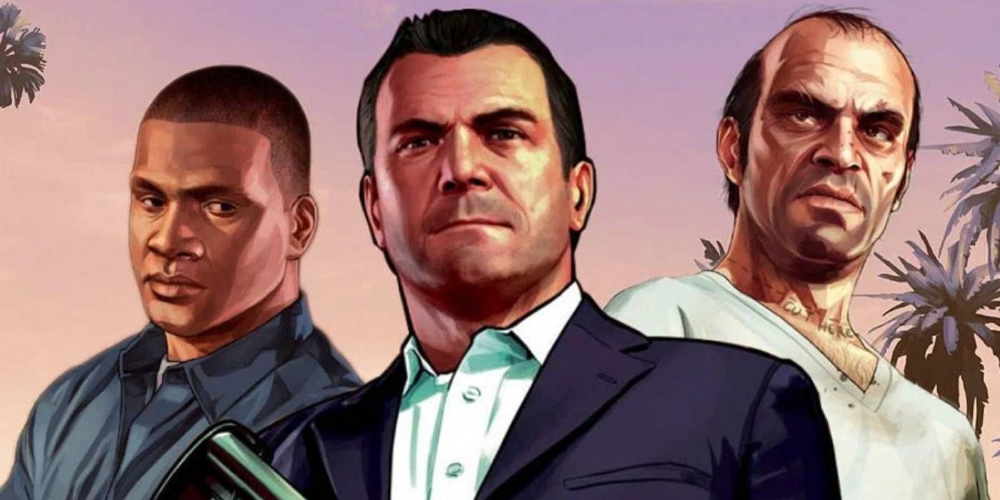 Franklin, Michael, and Trevor from Grand Theft Auto 5