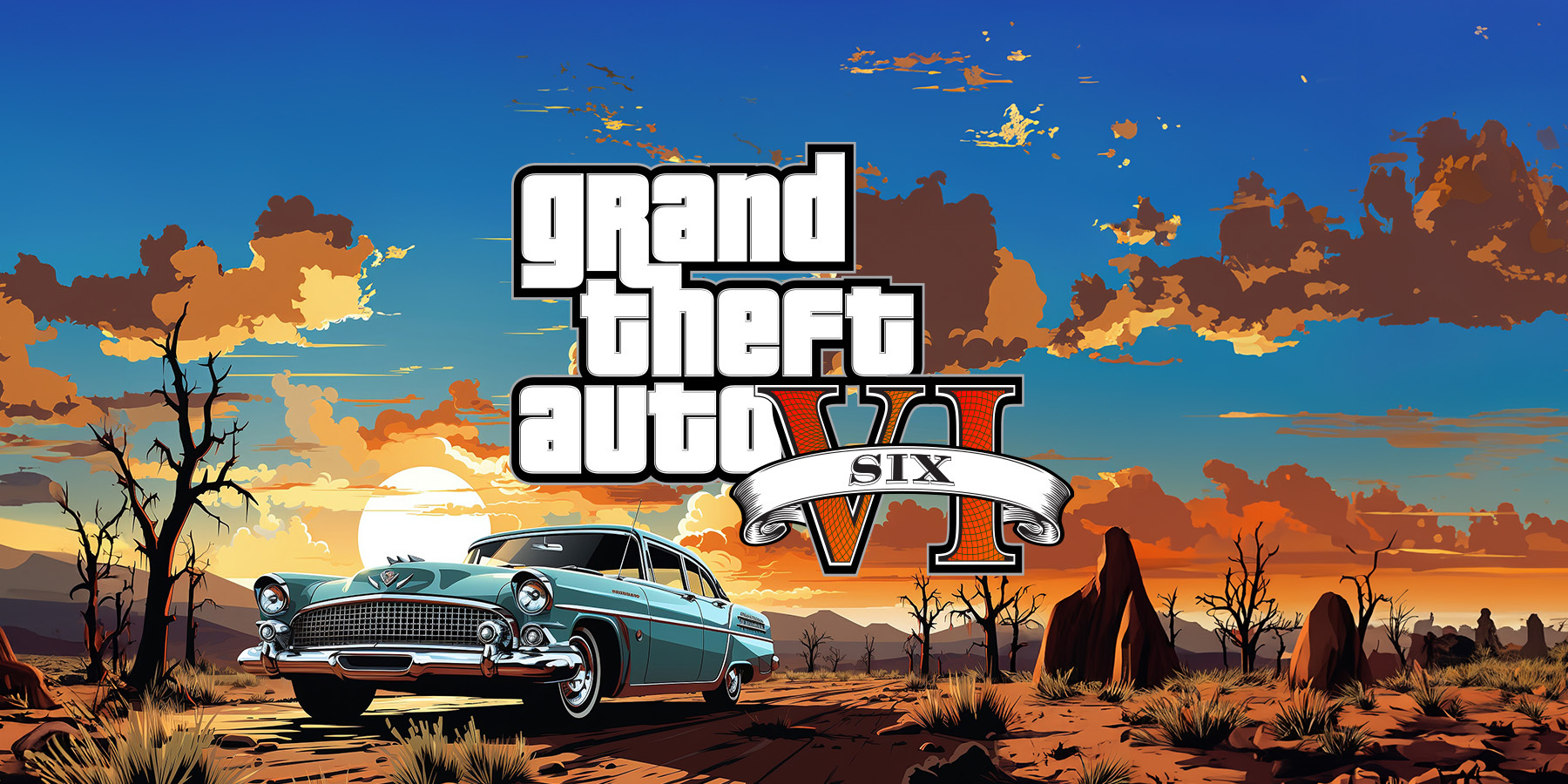 GTA 6 - GRAND THEFT AUTO SIX VI ROCK STAR GAMES NEW TRAILER FAN - MADE