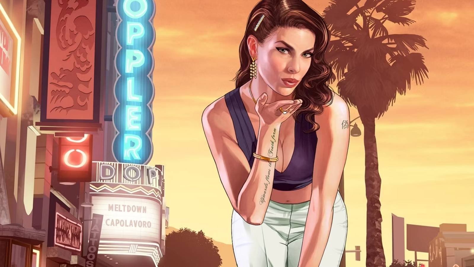 gta woman blowing kiss